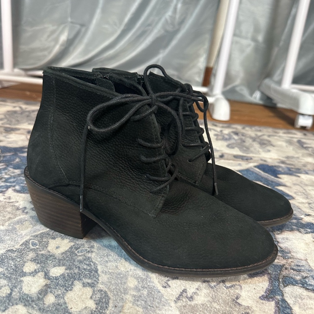 Lucky brand leather booties NWOT